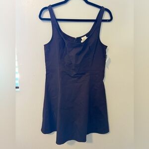 Free People Brown Cotton Mini Tank Dress